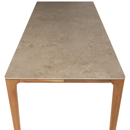 4 Seasons Outdoor Allora dining stoel latte + Taste 4SO Liam tafel met keramisch blad 240 cm