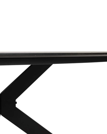 4 Seasons Outdoor Fabrice dining stoel antraciet + Locarno tafel HPL slate antraciet 160 Ø cm
