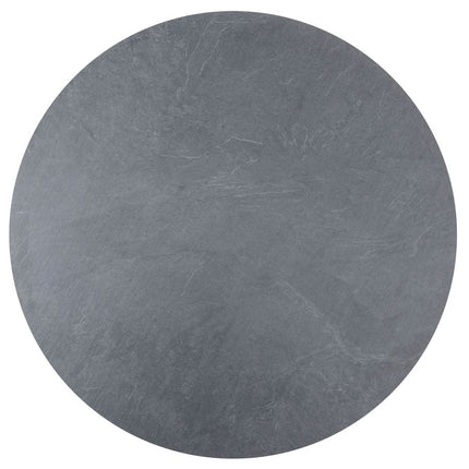 Taste 4SO Parma stapelbare dining + 4 Seasons Outdoor Locarno tafel HPL slate antraciet 130 Ø cm