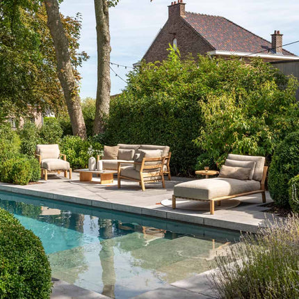 4 Seasons Outdoor Lucas loungeset + Finn salontafel 80 Ø cm