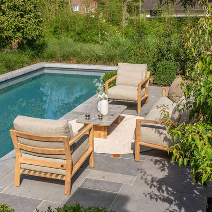 4 Seasons Outdoor Lucas bistro loungeset + Finn salontafel 60 Ø cm