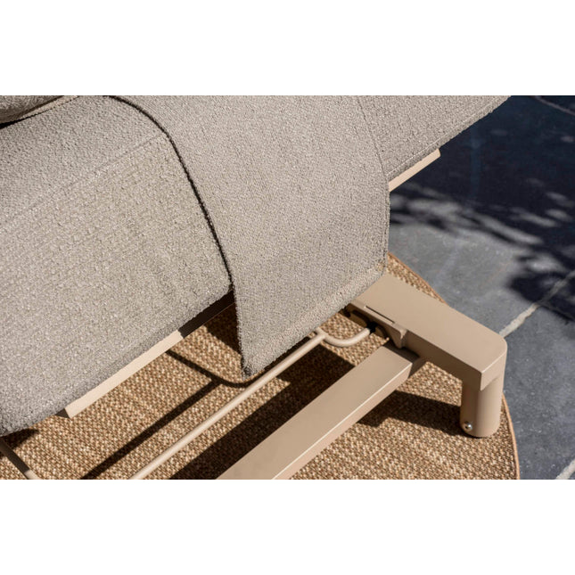 4 Seasons Outdoor Madeira ligbed incl. kussen en hoofdsteun latte