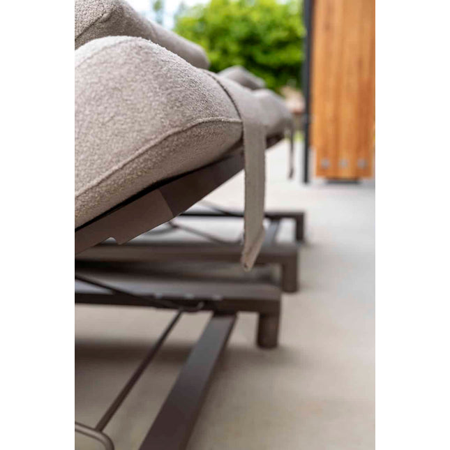 4 Seasons Outdoor Madeira ligbed incl. kussen en hoofdsteun terre