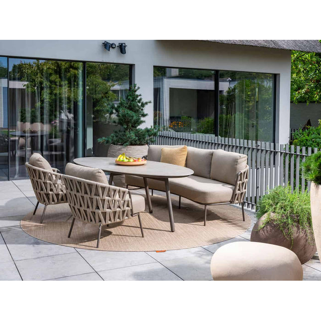 4 Seasons Outdoor Mallorca 3-zits low dining bank + Mallorca low dining + Salute low dining 220×105 cm - Image 2