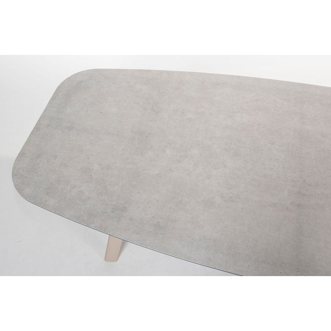 Taste 4SO Parma stapelbare dining + Manolo tafel latte met geprint keramiek tafelblad 240 cm - Image 9