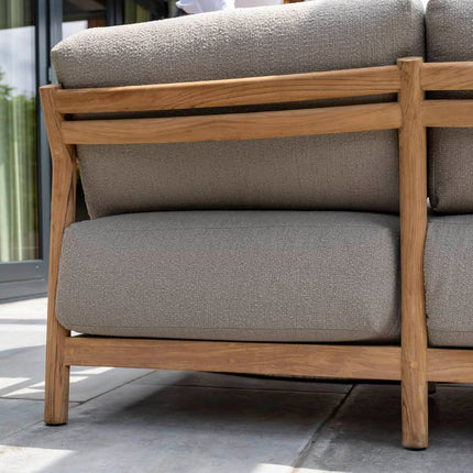 4 Seasons Outdoor Marie chaise lounge bank + center + loungestoel + Finn salontafels teakhout*