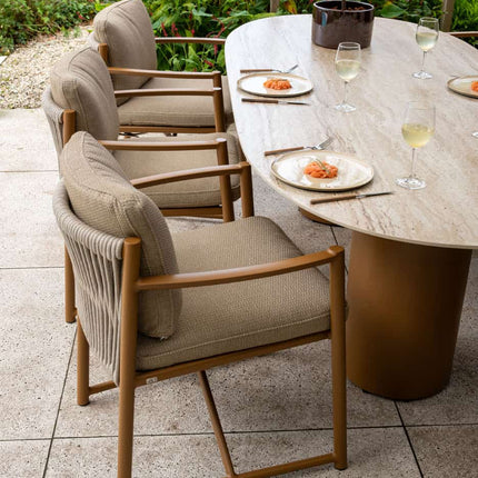 4 Seasons Outdoor Marina dining set Amber + Colorado ovale tafel 240 cm - Image 4