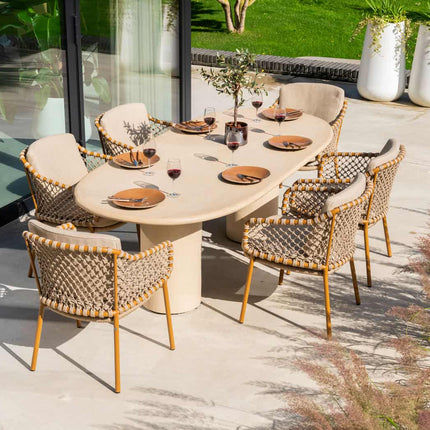 4 Seasons Outdoor Martinique dining set Amber + Hampton tafel 240 cm - Image 3