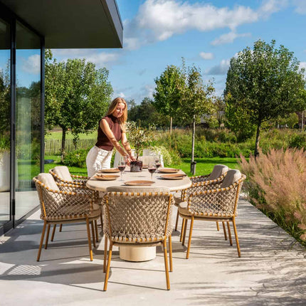 4 Seasons Outdoor Martinique dining set Amber + Hampton tafel 240 cm - Image 2