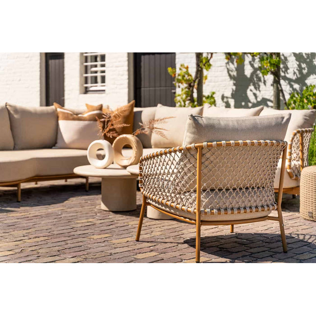 4 Seasons Outdoor Martinique modulaire lounge + Loungestoel + Sofie salontafels - Image 3