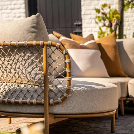 4 Seasons Outdoor Martinique modulaire lounge + June caramel salontafels - Image 5