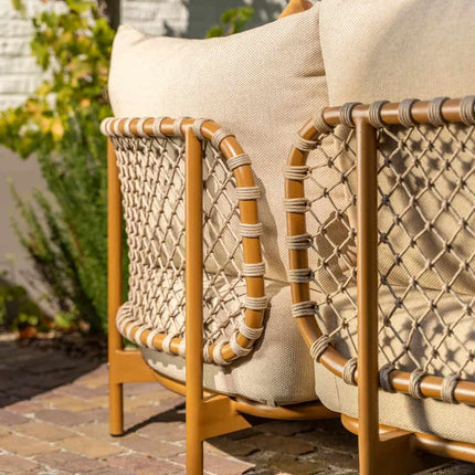 4 Seasons Outdoor Martinique modulaire lounge + June caramel salontafels - Image 3