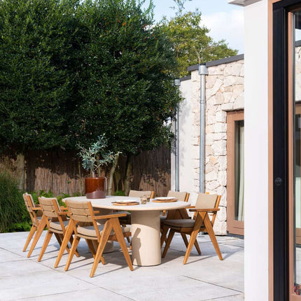 4 Seasons Outdoor Mats dining stoel + Hampton tafel mortex 240 cm - Image 9