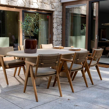4 Seasons Outdoor Mats dining stoel + Hampton tafel mortex 240 cm - Image 2