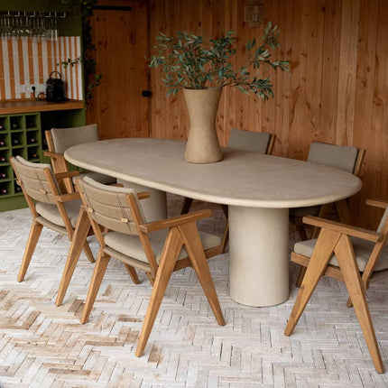 4 Seasons Outdoor Mats dining stoel + Hampton tafel mortex 240 cm - Image 5