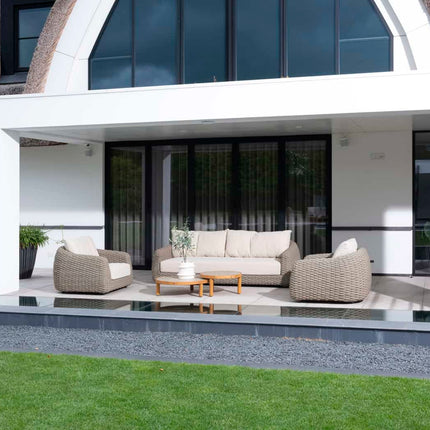 4 Seasons Outdoor Maxime loungeset + Finn salontafels keramiek