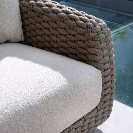4 Seasons Outdoor Maxime chaise lounge bank + Boaz salontafels terre