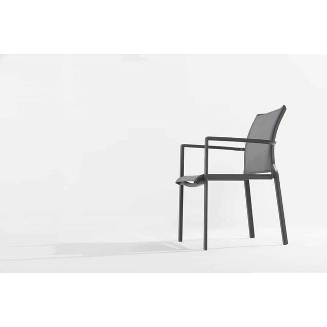 Taste 4SO Melbourne dining + Fiesta tafel met teak tafelblad 90 Ø cm