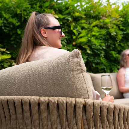 4 Seasons Outdoor Molina 3 zitsbank +  loungestoelen + Hampton salontafel 140 cm - Image 5