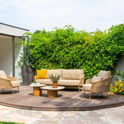 4 Seasons Outdoor Molina 3 zitsbank +  loungestoelen + Sofie salontafels - Image 2