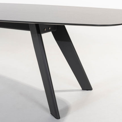 4 Seasons Outdoor Aprilla dining antraciet + Montana tafel HPL slate antraciet 280 cm