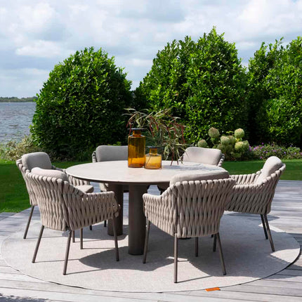 4 Seasons Outdoor Montera dining + Arizona tafel keramisch blad 160 Ø cm
