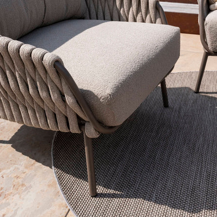 4 Seasons Outdoor Montera loungeset + Volta salontafel terre 80 Ø cm