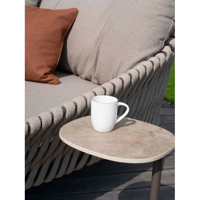 4 Seasons Outdoor Sofie bijzettafel met keramisch tafelblad 35 x 30 x 50 cm terre
