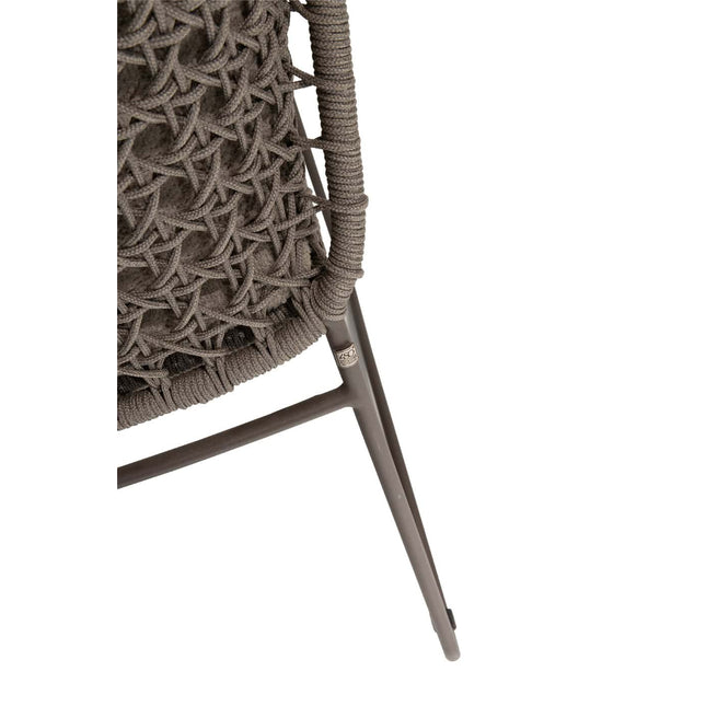 4 Seasons Outdoor Moretti high back dining stoel + Taste 4SO Capri tafel barrel-vorm teak 240 cm