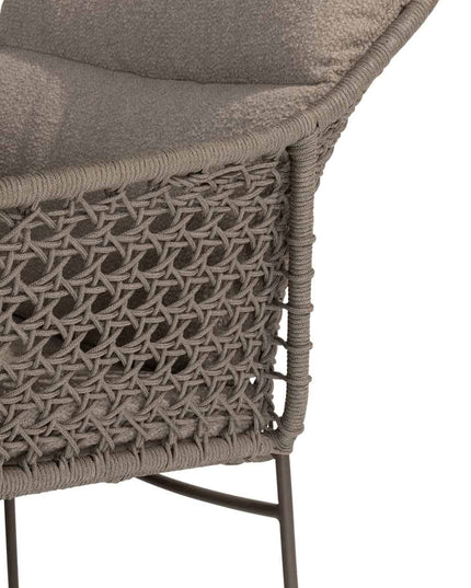4 Seasons Outdoor Moretti high back dining stoel + Taste 4SO Prado tafel met keramisch tafelblad barrel terre 240 cm
