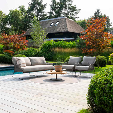 4 Seasons Outdoor Moretti 3-zits lounge bank incl. 3 kussens