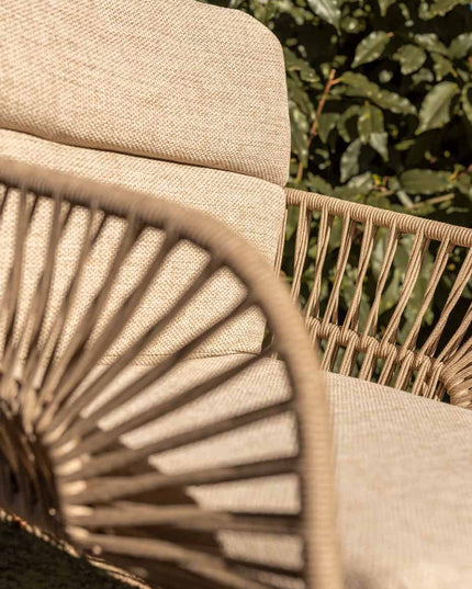 4 Seasons Outdoor Murcia dining latte + Taste 4SO Noah teak tafel 260 cm