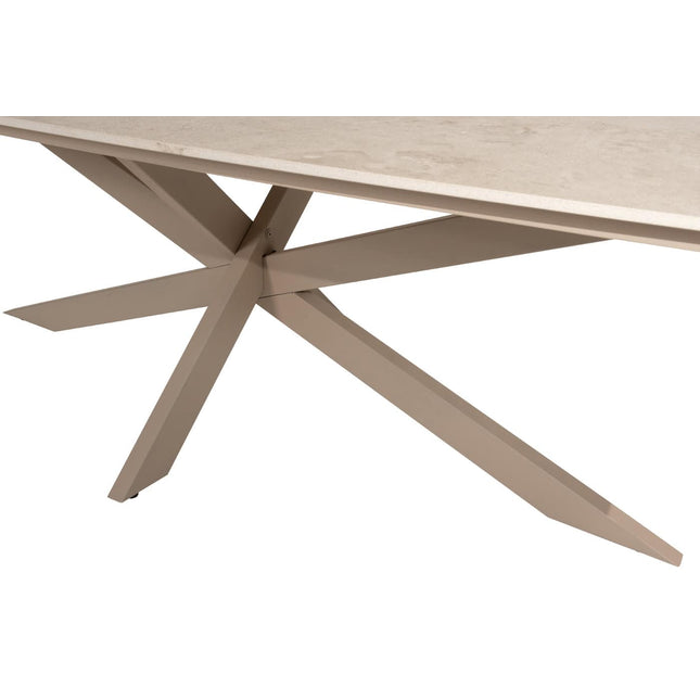 4 Seasons Outdoor Sardinia low dining stoel + Nevada low dining tafel barrel-vorm 250 cm latte - Image 16