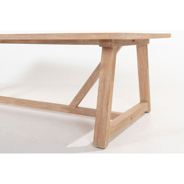 4 Seasons Outdoor Jura dining + Taste 4SO Noah brushed teak tafel 260 cm