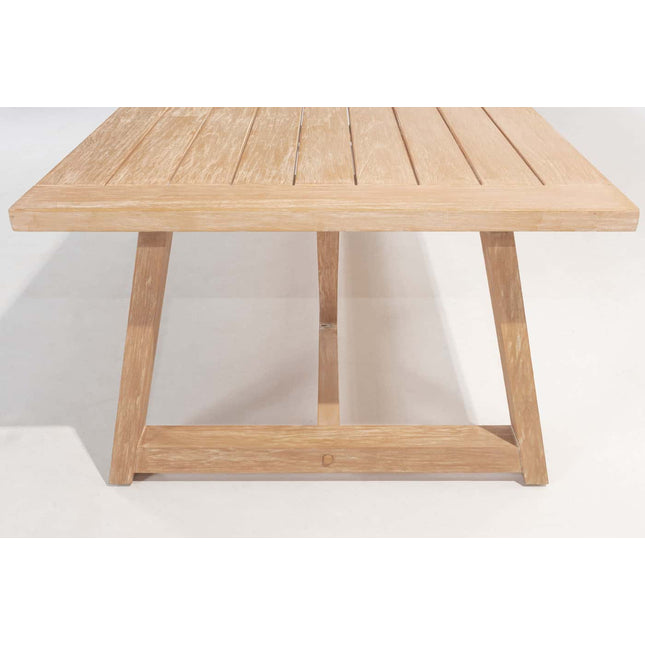 4 Seasons Outdoor Jura dining + Taste 4SO Noah brushed teak tafel 260 cm