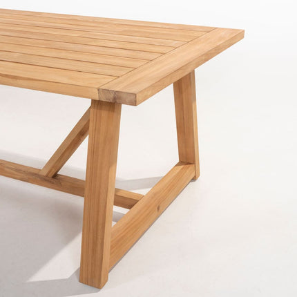 4 Seasons Outdoor Jura dining + Taste 4SO Noah teak tafel 260 cm