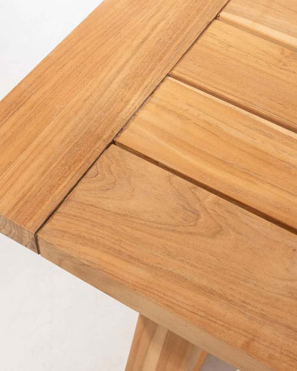 4 Seasons Outdoor Aprilla dining pure (6 st.) + Taste 4SO Noah teak tafel antraciet onderstel 260 cm
