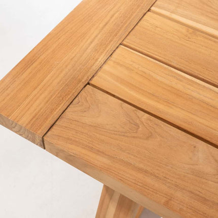 4 Seasons Outdoor Aprilla dining antraciet + Taste 4SO Noah teak tafel antraciet onderstel 260 cm