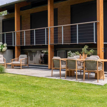 4 Seasons Outdoor Nora dining stoel + Taste 4SO Liam eettafel met keramisch tafelblad 240 cm