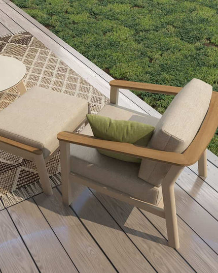 Taste 4SO Olivia loungeset 3-zits lounge bank + 2x lounge stoel + voetenbank