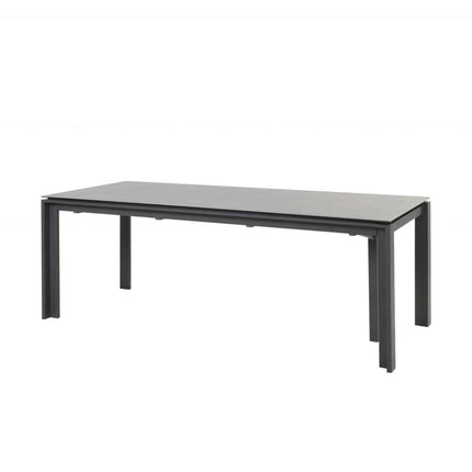 Taste 4SO Melbourne dining antraciet + Optimum uitschuiftafel keramiek 160-220-280 cm