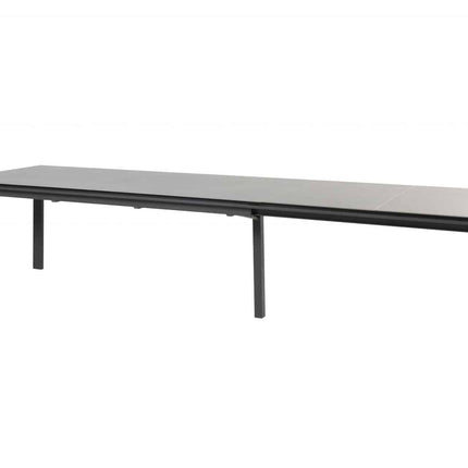 Taste 4SO Melbourne dining antraciet + Optimum uitschuiftafel keramiek 160-220-280 cm