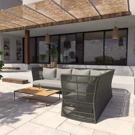 4 Seasons Outdoor Oriënt loungeset + center + Atlas salontafel 80 Ø cm