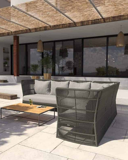 4 Seasons Outdoor Oriënt loungeset + center + Atlas salontafel 80 Ø cm