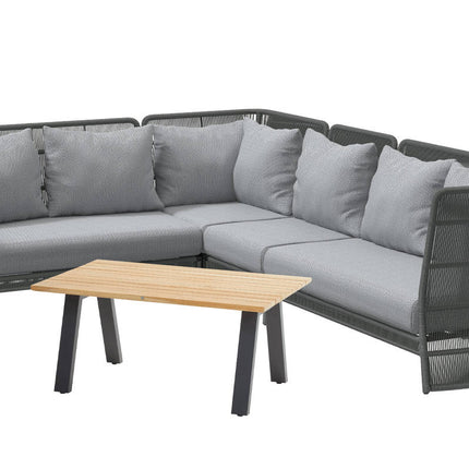 4 Seasons Outdoor Oriënt loungeset + center + Ambassador hoge salontafel