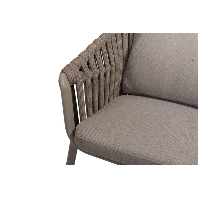 Taste 4SO Owen dining stoel (6 st.) + Donato eettafel Ø 160 cm cloud + lazy susan