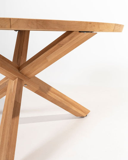 4 Seasons Outdoor Veneto dining terre + Taste 4SO Prado teak tafel 130 Ø cm
