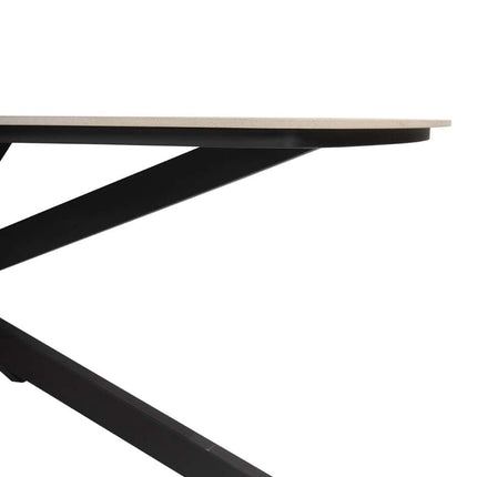 4 Seasons Outdoor Fabrice dining stoel antraciet + Taste 4SO Prado tafel met keramisch tafelblad barrel antraciet 240 cm