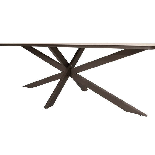 4 Seasons Outdoor Bernini dining stoel + Taste 4SO Prado tafel met keramisch tafelblad barrel terre 240 cm