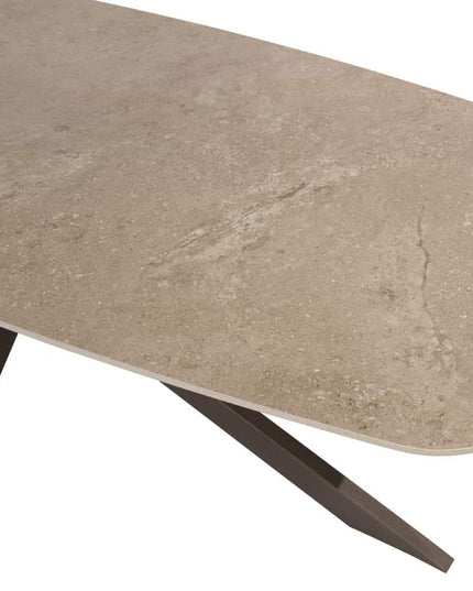 4 Seasons Outdoor Montera dining + Taste 4SO Prado tafel met keramisch tafelblad barrel terre 240 cm